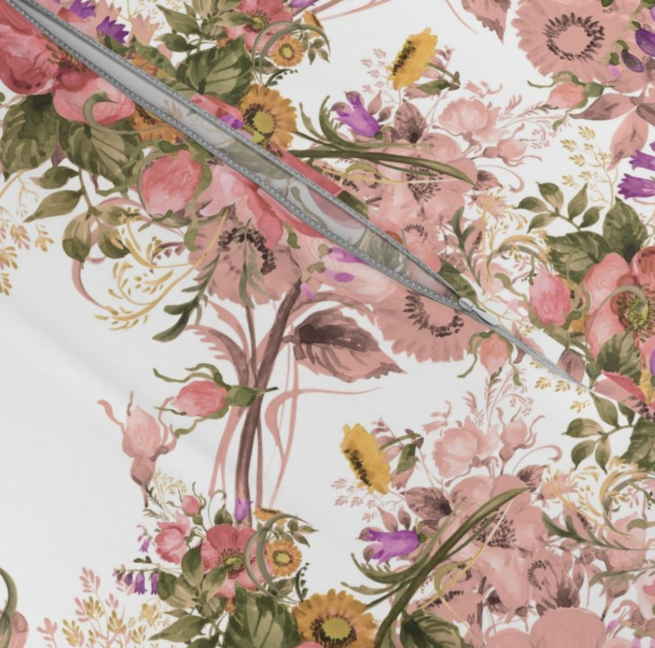 Prairie-White Duvet Cover