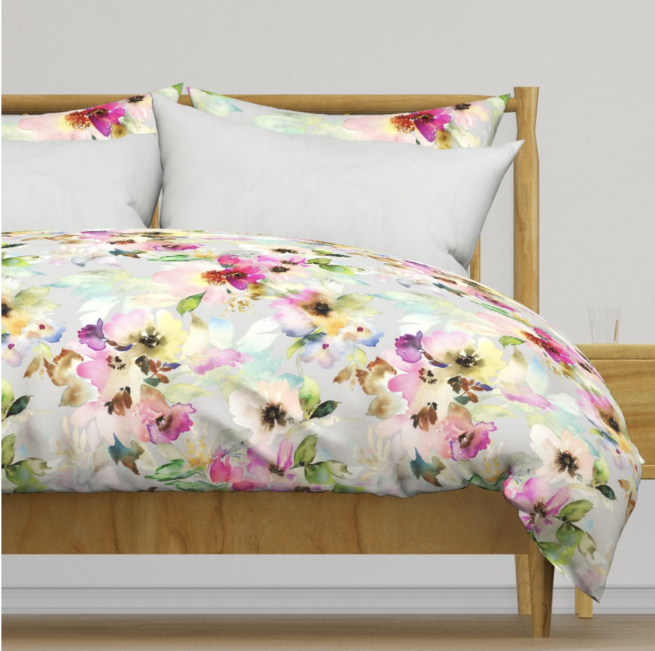 Rush The Rose-Pink Duvet Cover