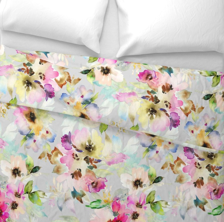 Rush The Rose-Pink Duvet Cover