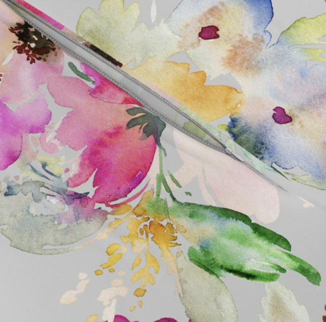 Rush The Rose-Pink Duvet Cover