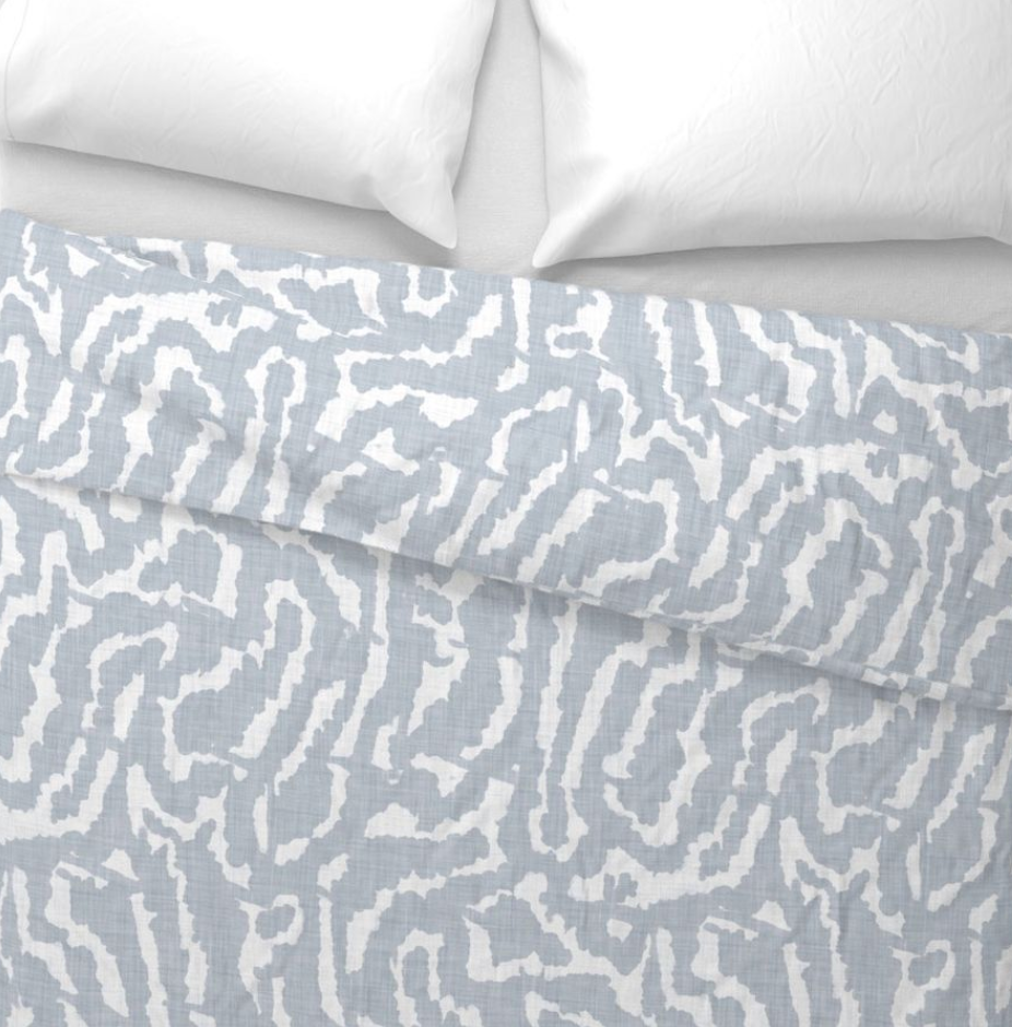 Country Roads Blue-Duvet Cover