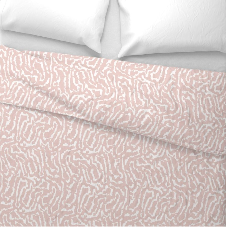 Country Roads Coral-Duvet Cover