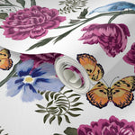 Floral Frenzy Wallpaper - Berry