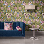 Floral Frenzy Wallpaper - Fern