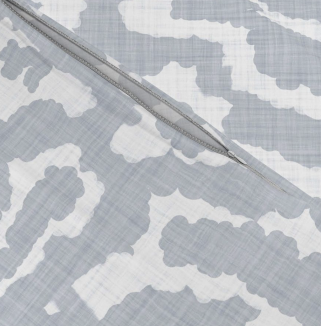 Country Roads Blue-Duvet Cover