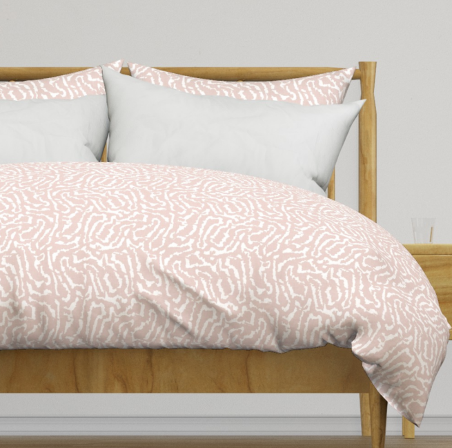 Country Roads Coral-Duvet Cover