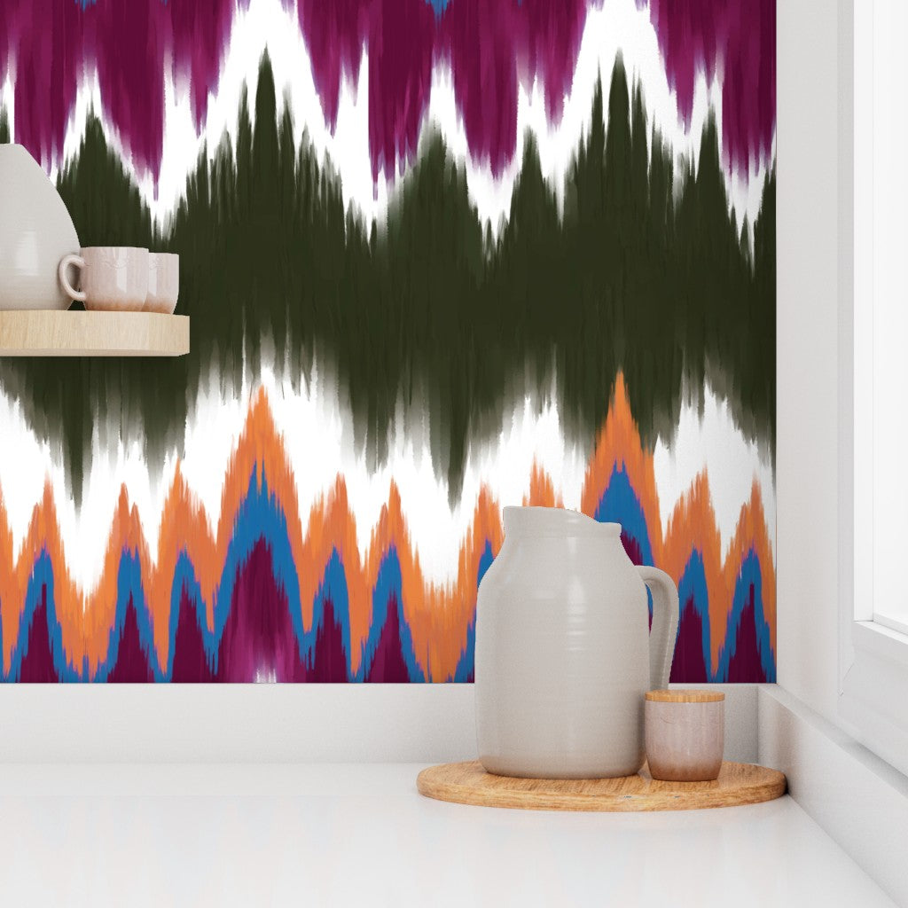 Fine Line Wallpaper - Berry