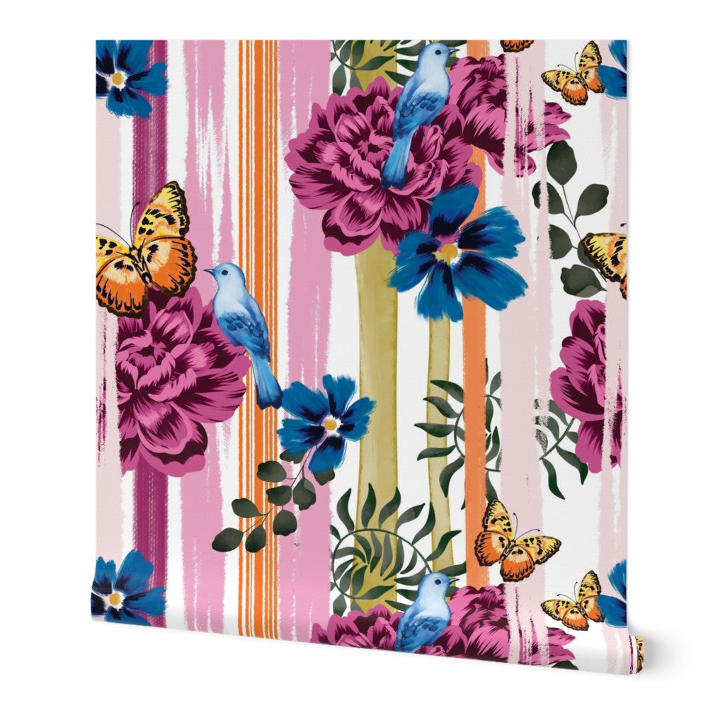 Flutter & Bloom Wallpaper - Berry